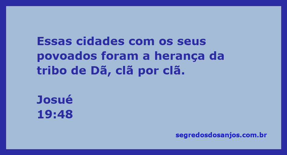 Mapa das cidades da herança da tribo de Dã, conforme descrito em Josué 19:48.