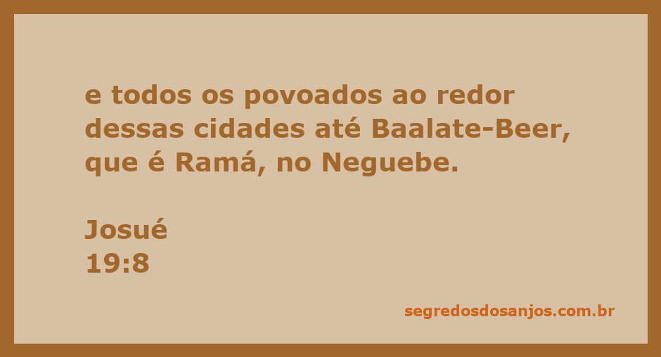 Ilustração da refeição compartilhada entre o pai da moça e o visitante em Josué 19:8