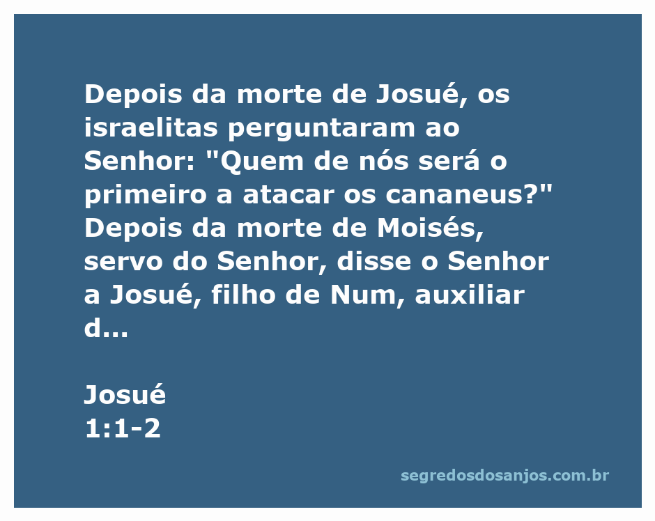 Ilustração da passagem bíblica Josué 1:1-2, mostrando Josué e os israelitas em busca de orientação divina.