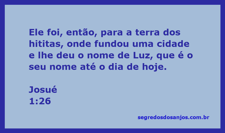 Mapa da antiga cidade de Luz, mencionada na Bíblia em Josué 1:26.