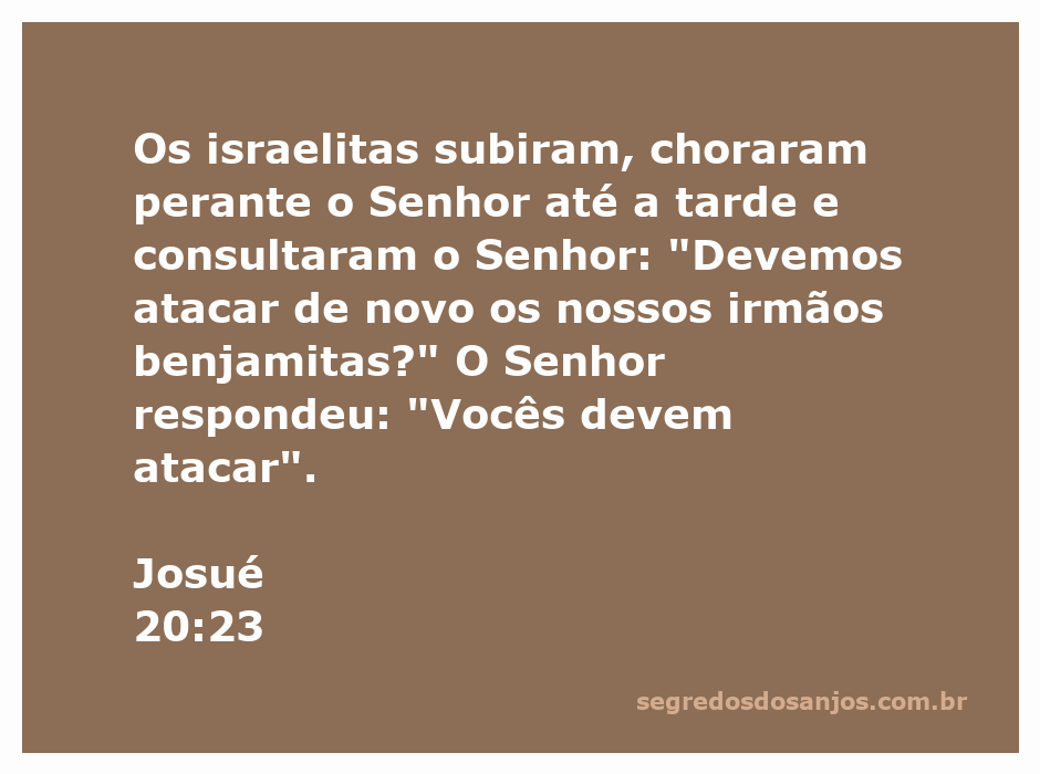 Israelitas em oração e consulta ao Senhor, questionando sobre um ataque aos benjamitas.