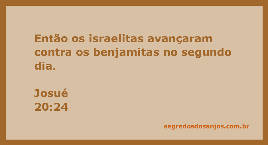 Ilustração da batalha entre os israelitas e os benjamitas, representando o avanço dos israelitas no segundo dia.