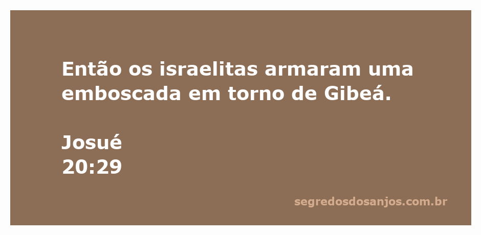 Ilustração da emboscada dos israelitas ao redor de Gibeá mencionada em Josué 20:29.