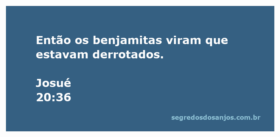 Ilustração da derrota dos benjamitas conforme descrito em Josué 20:36.