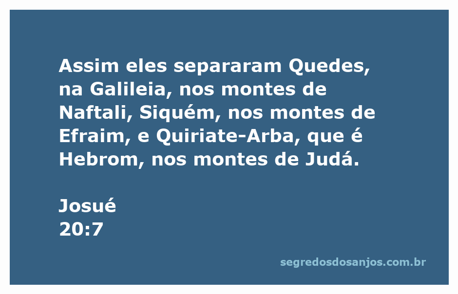 Imagem representando a convocação dos israelitas para darem seu veredicto em Josué 20:7