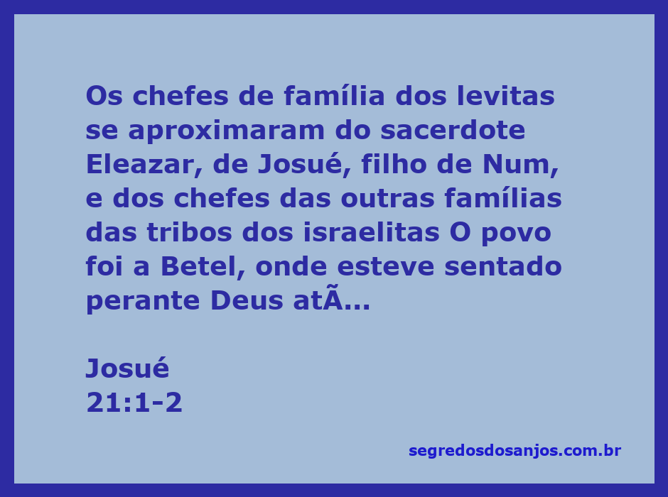 Os chefes de família dos levitas se reunindo com o sacerdote Eleazar e Josué, buscando orientação de Deus.