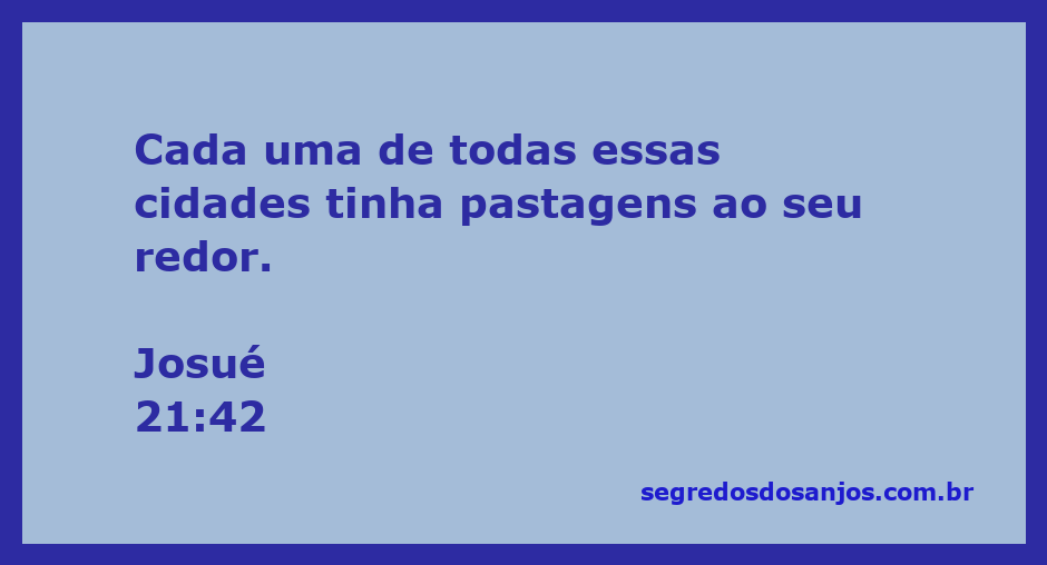 Ilustração das cidades mencionadas em Josué 21:42, com pastagens ao redor.