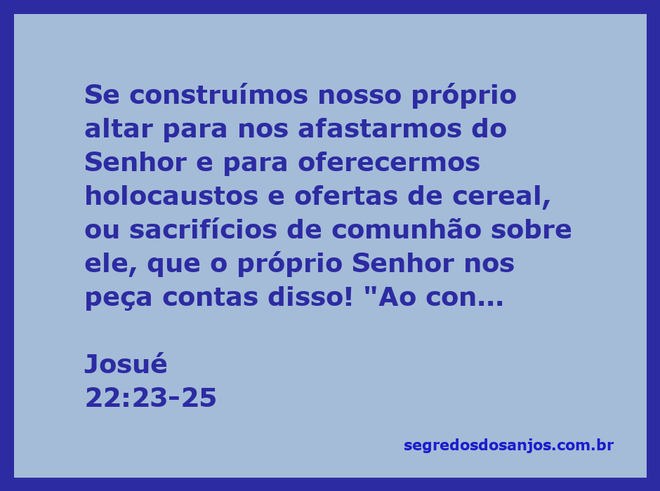 Representação do altar construído pelos homens de Rúben e Gade para manter a conexão com Deus.