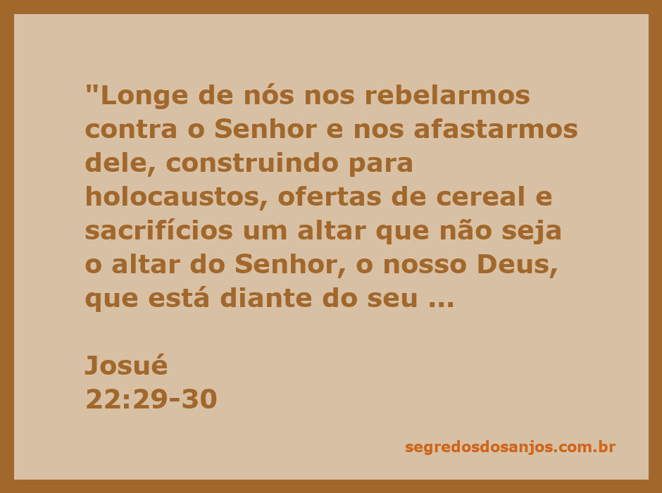 Imagem representativa da passagem bíblica Josué 22:29-30, mostrando os líderes israelitas discutindo sobre a construção de um altar.