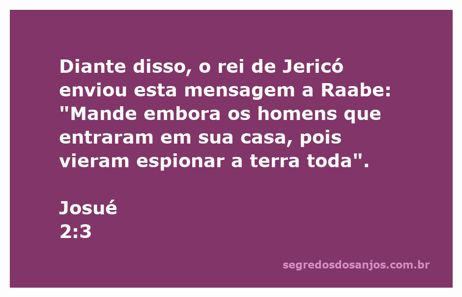 Imagem representativa da passagem bíblica Josué 2:3, destacando a advertência sobre adversários e deuses estranhos.