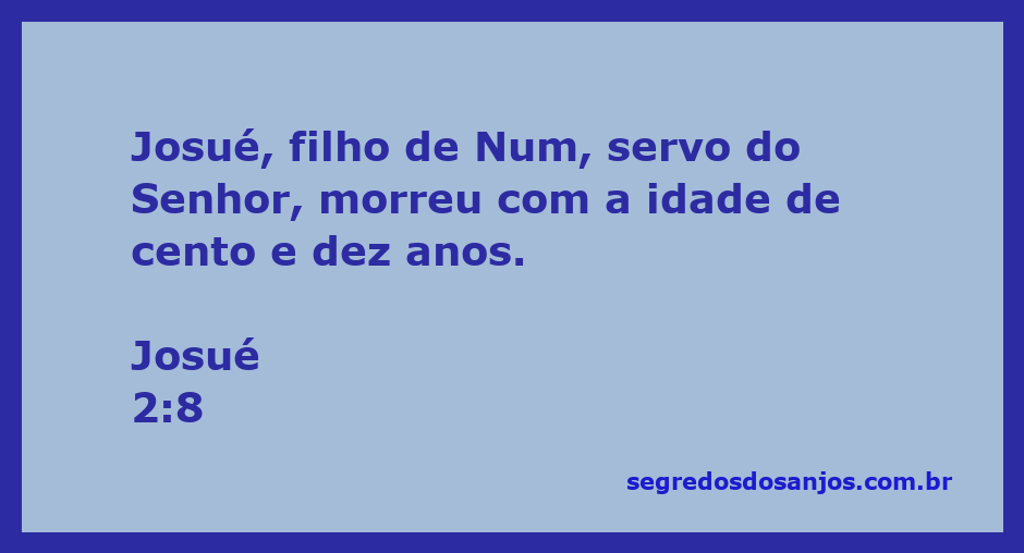 Imagem representativa de Josué, filho de Num, refletindo sobre sua vida e legado aos 110 anos.