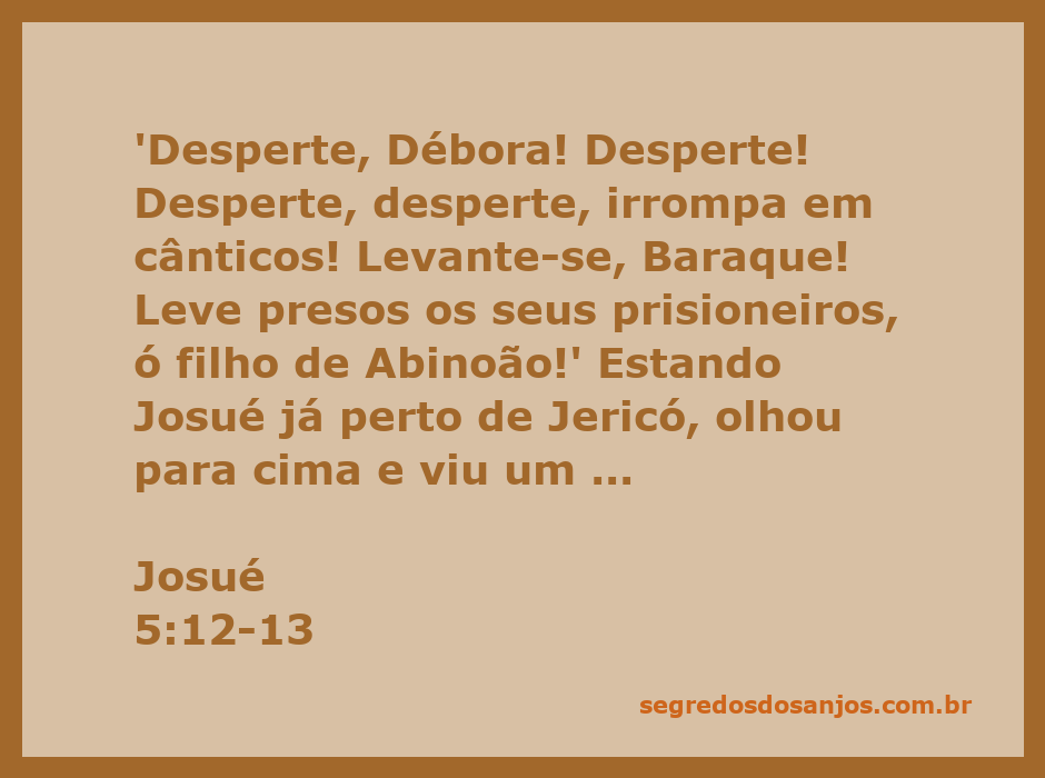 Imagem de Josué se aproximando de um homem com uma espada, simbolizando a liderança e a preparação para a batalha em Jericó.