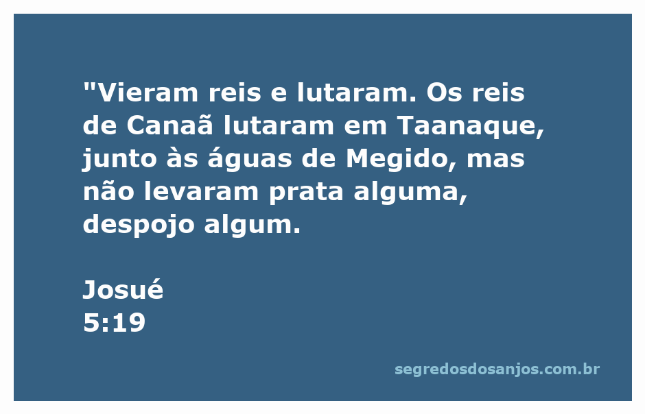 Representação da batalha entre os reis de Canaã em Taanaque, próximo às águas de Megido.
