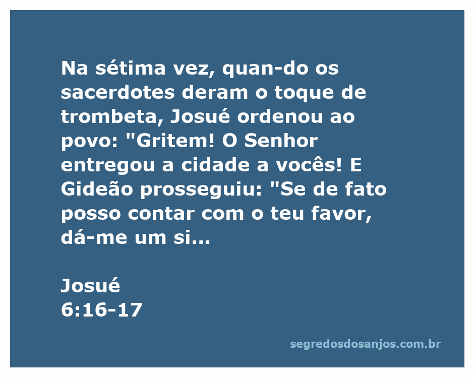 Imagem representando a conquista de Jericó, com o povo de Israel gritando e os sacerdotes tocando trombetas.