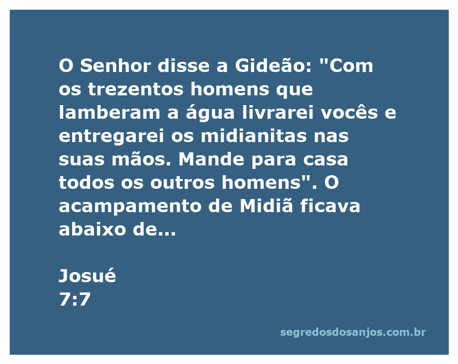 Gideão e seus trezentos homens preparados para a batalha contra os midianitas.