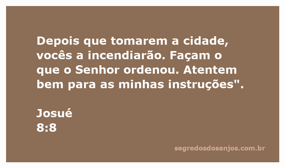 Ilustração da passagem bíblica Josué 8:8, mostrando a ascensão de Josué a Peniel e seu pedido aos homens da cidade.