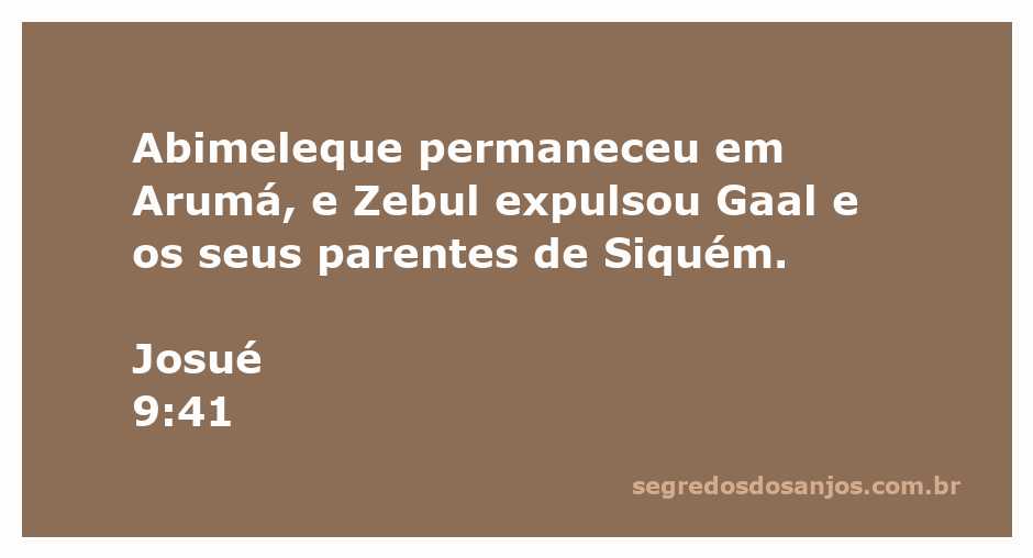 Representação da expulsão de Gaal e seus parentes de Siquém por Zebul, conforme descrito em Josué 9:41.