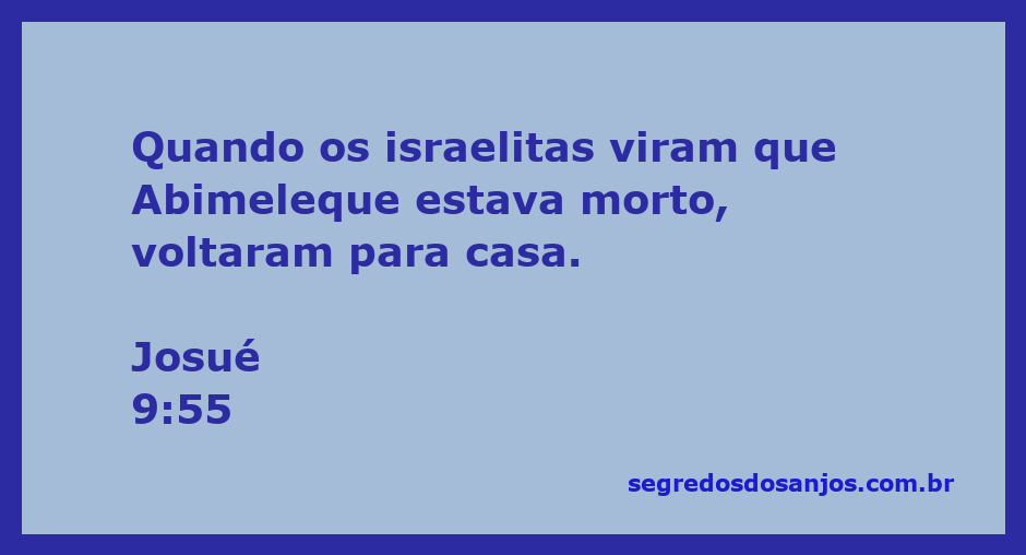 Os israelitas retornando para casa após a morte de Abimeleque, conforme descrito em Josué 9:55.