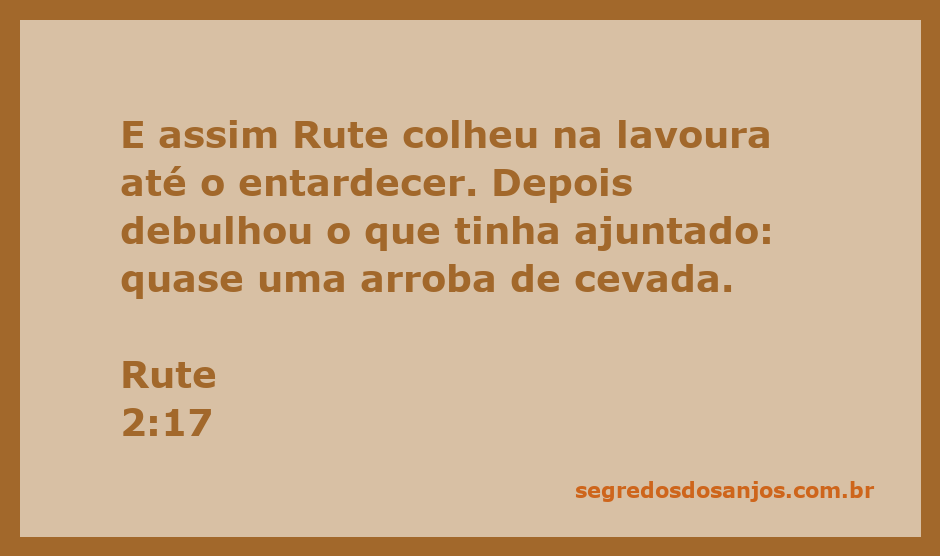 Rute colhendo cevada na lavoura ao entardecer, simbolizando trabalho e dedicação.