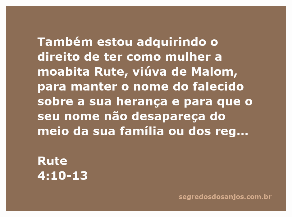 Boaz e Rute se casam, simbolizando a união e a continuidade da linhagem familiar em meio à tradição israelita.