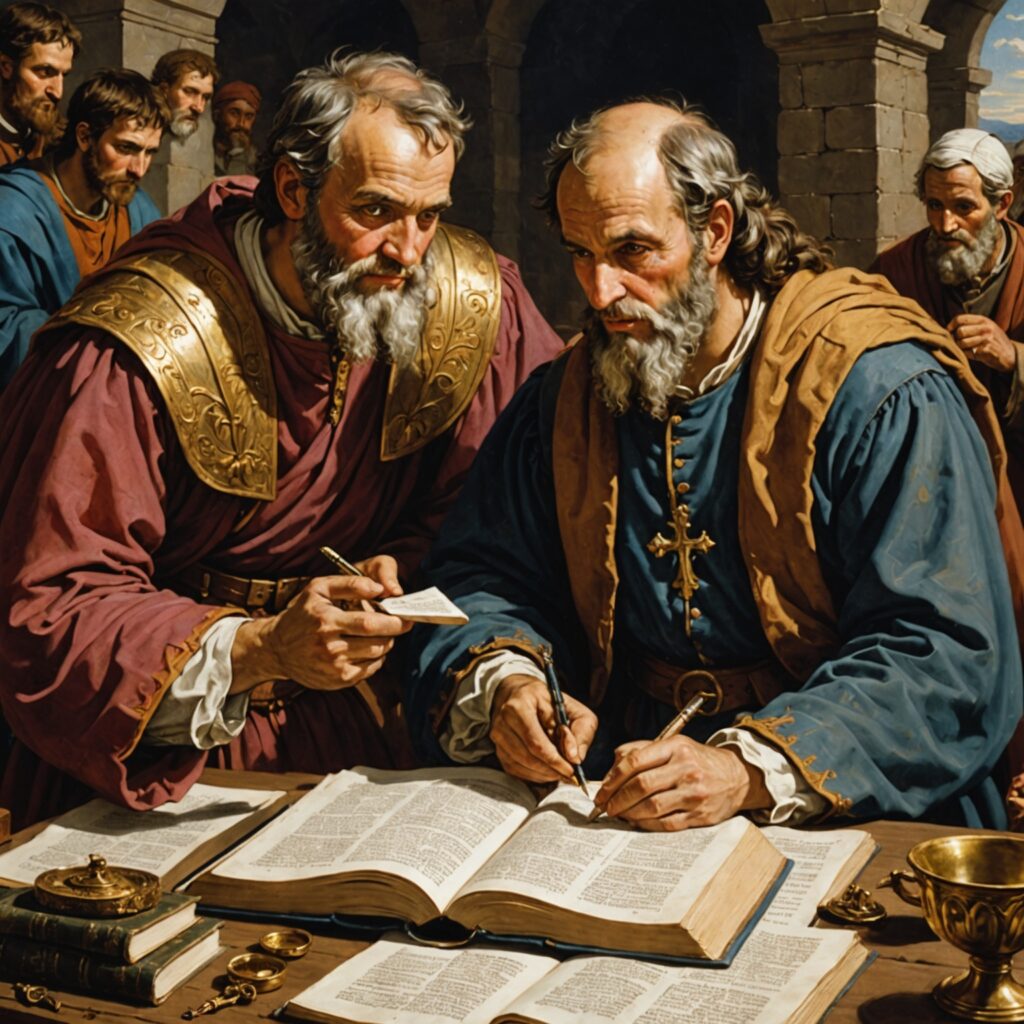 Imagem relacionada ao capítulo da Bíblia sobre a coleta para o povo de Deus e os planos de visita de Paulo aos coríntios.