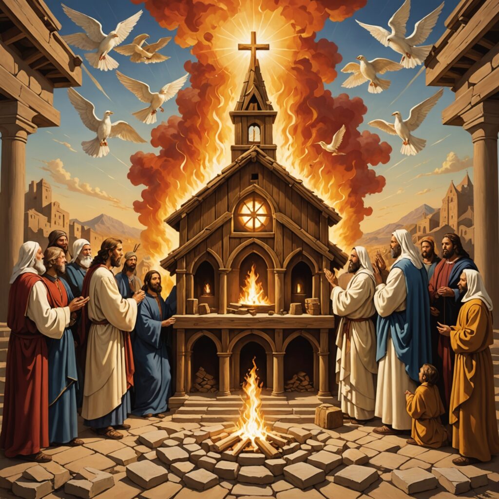 Imagem representando a unidade e cooperação na fé cristã