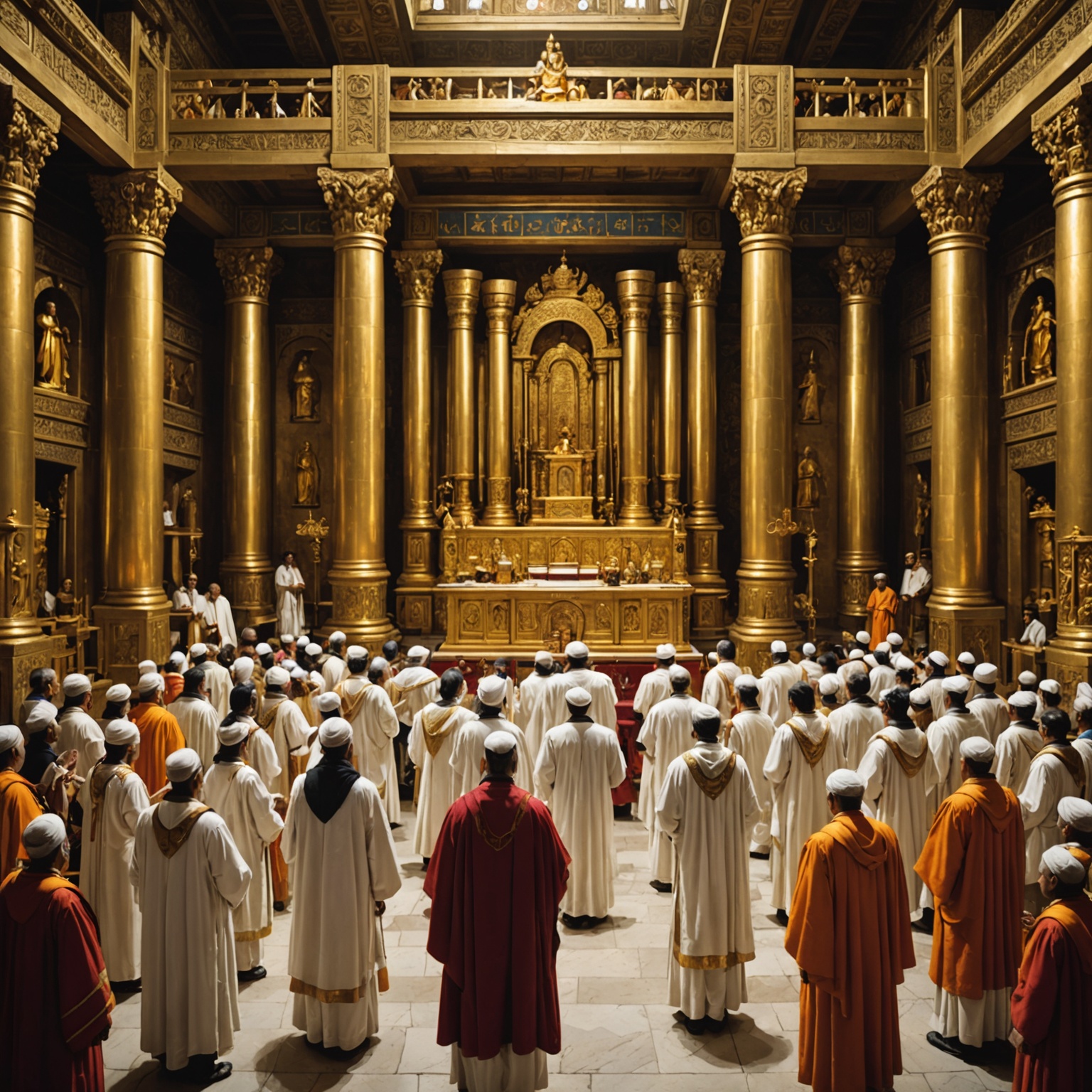 Organização dos Cantores no Templo