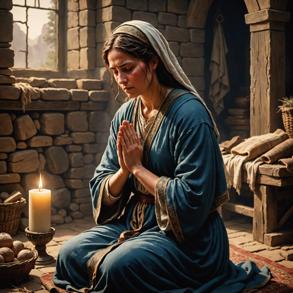 Ana em oração diante do Senhor