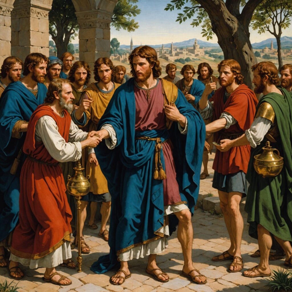 Unção divina de Davi por Samuel