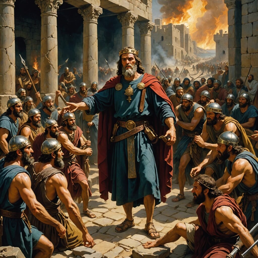 Rei Saul consultando a médium de En-Dor - Imagem sobrenatural