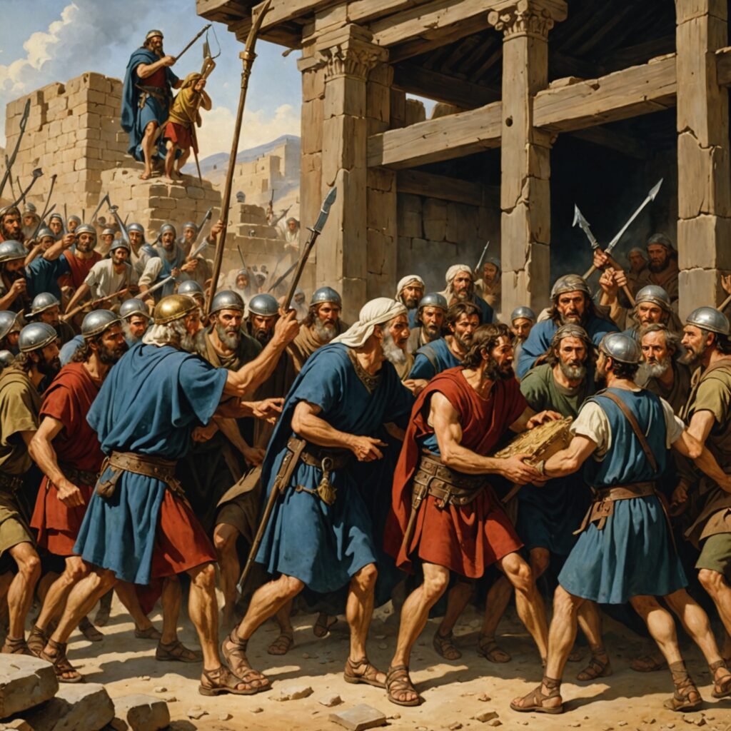 Captura da arca da aliança e morte de Eli