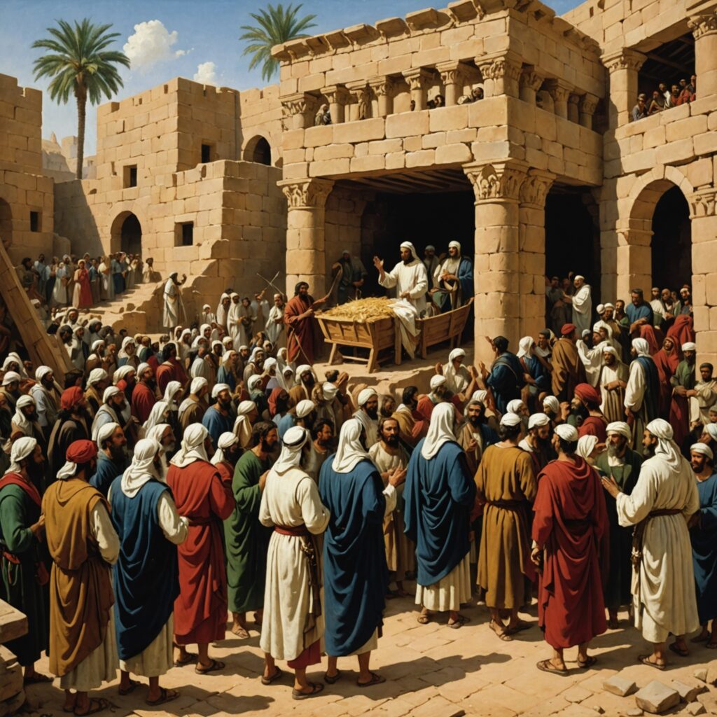 Arca do Senhor sendo levada para a casa de Abinadabe, oração em Mispá e construção do altar por Samuel