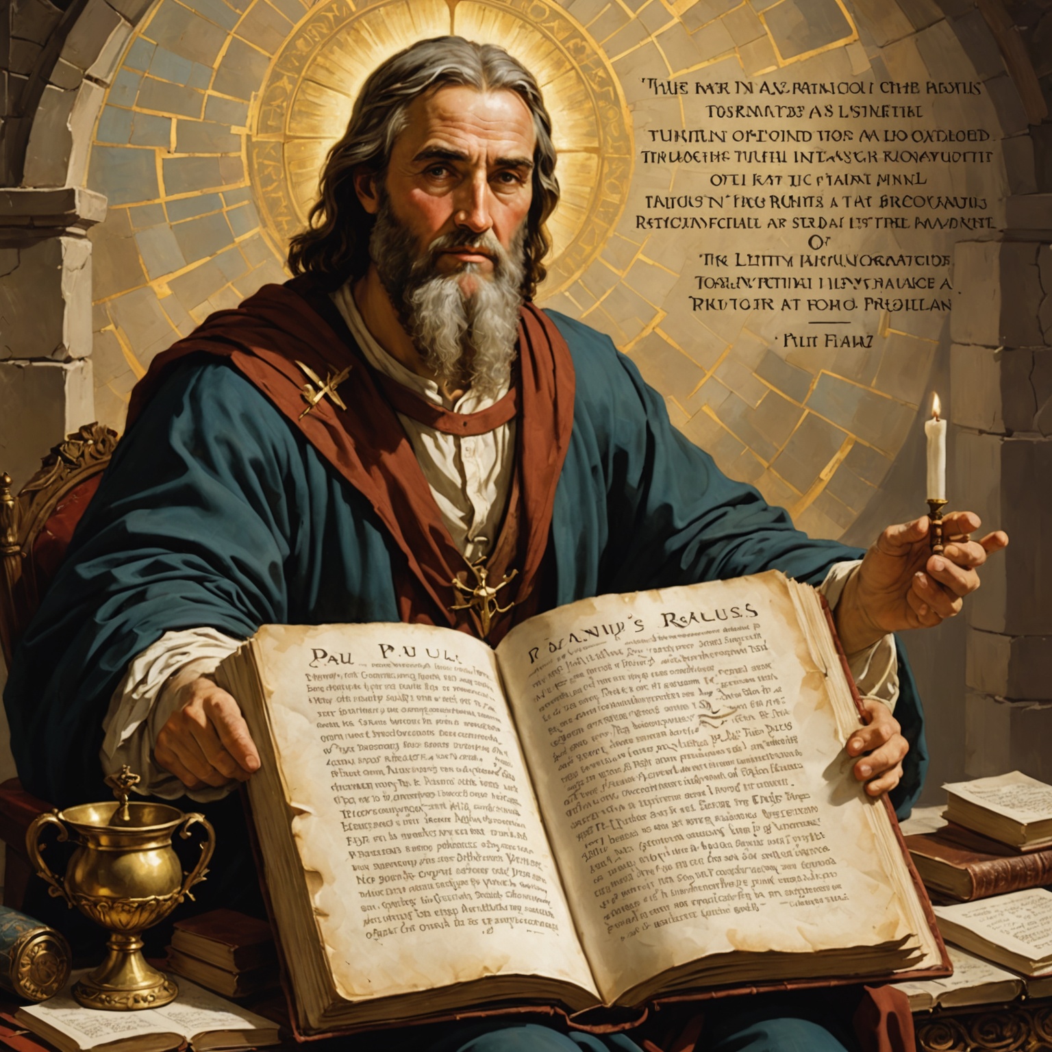 Imagem representativa da carta de Paulo a Timóteo, destacando a importância da piedade e da justiça