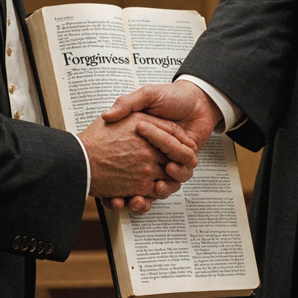 Imagem representativa de perdão e reconciliação