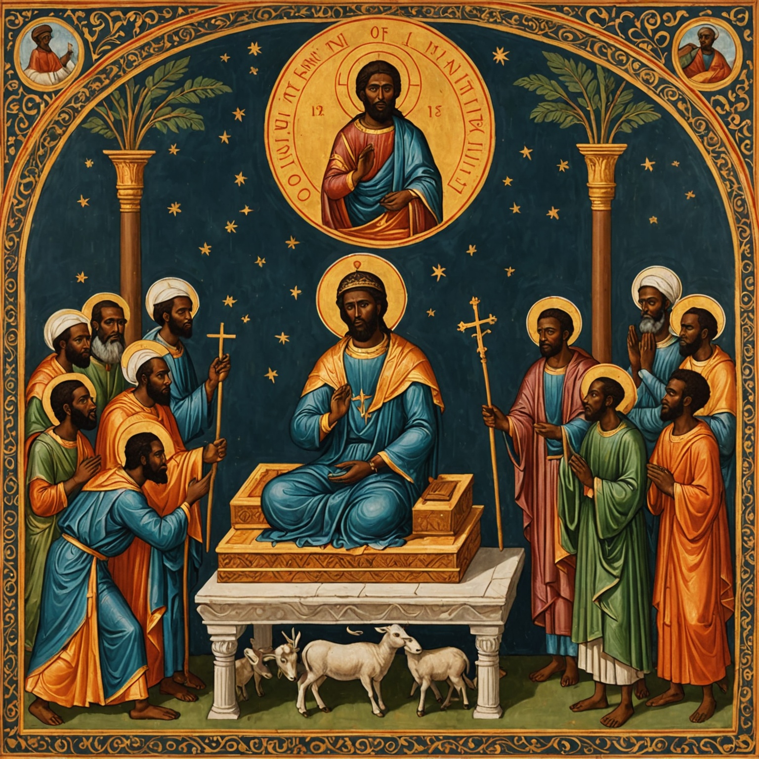 Imagem representativa do despertamento espiritual do rei Asa e seu povo em busca de Deus.