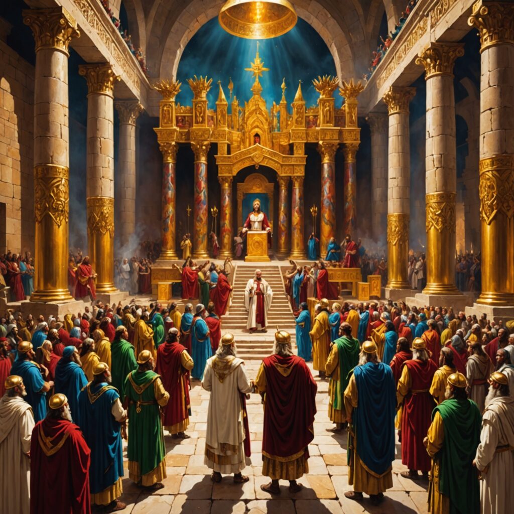 Coroação de Joás e execução de Atalia no templo do Senhor