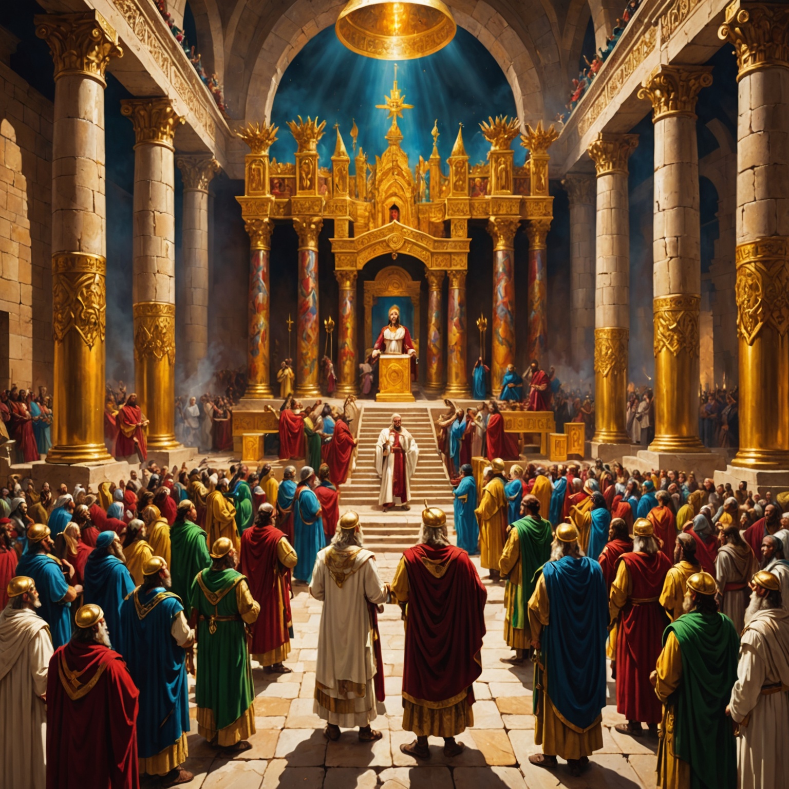 Coroação de Joás e execução de Atalia no templo do Senhor