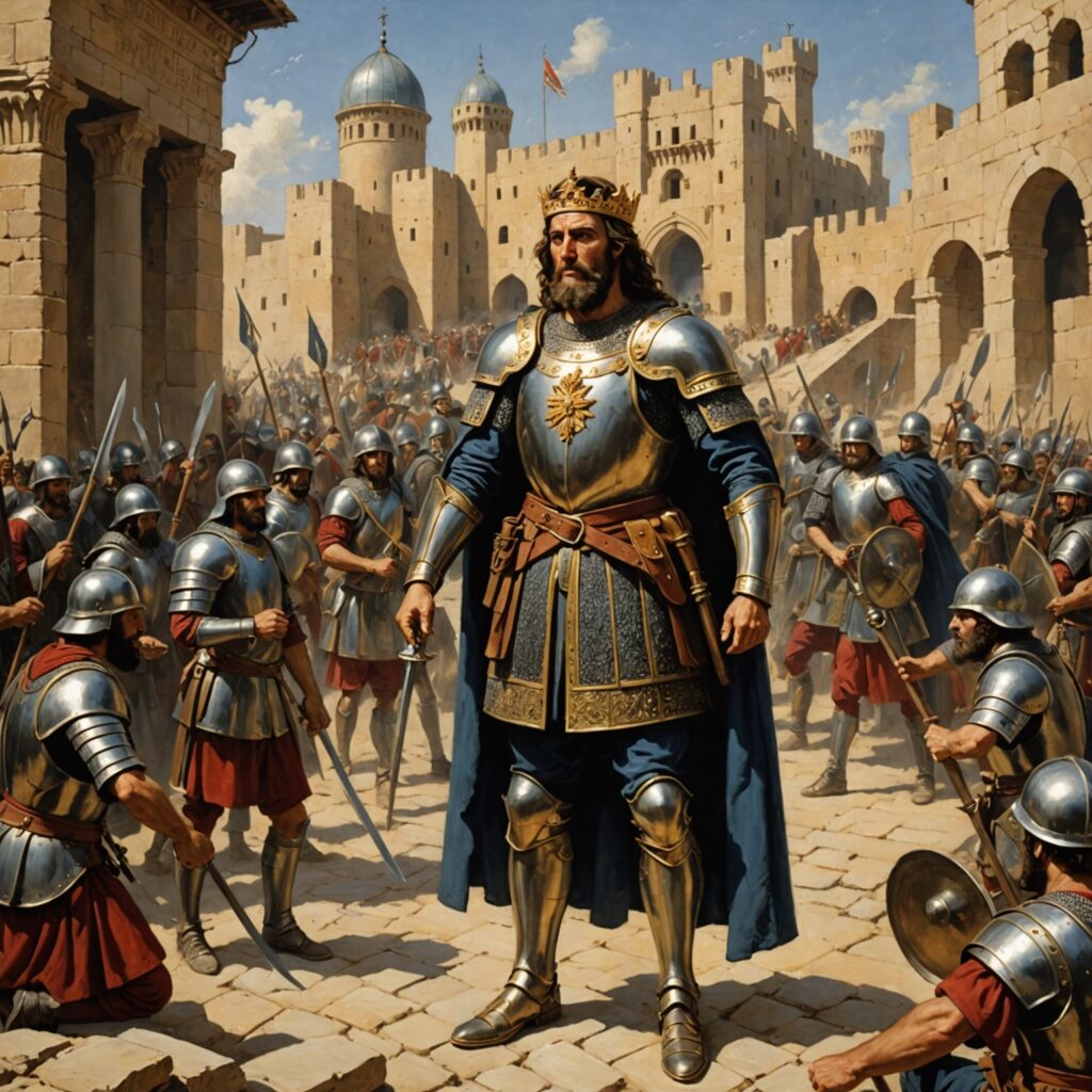 Rei Uzias de Judá - Ilustração do reinado e queda do jovem monarca