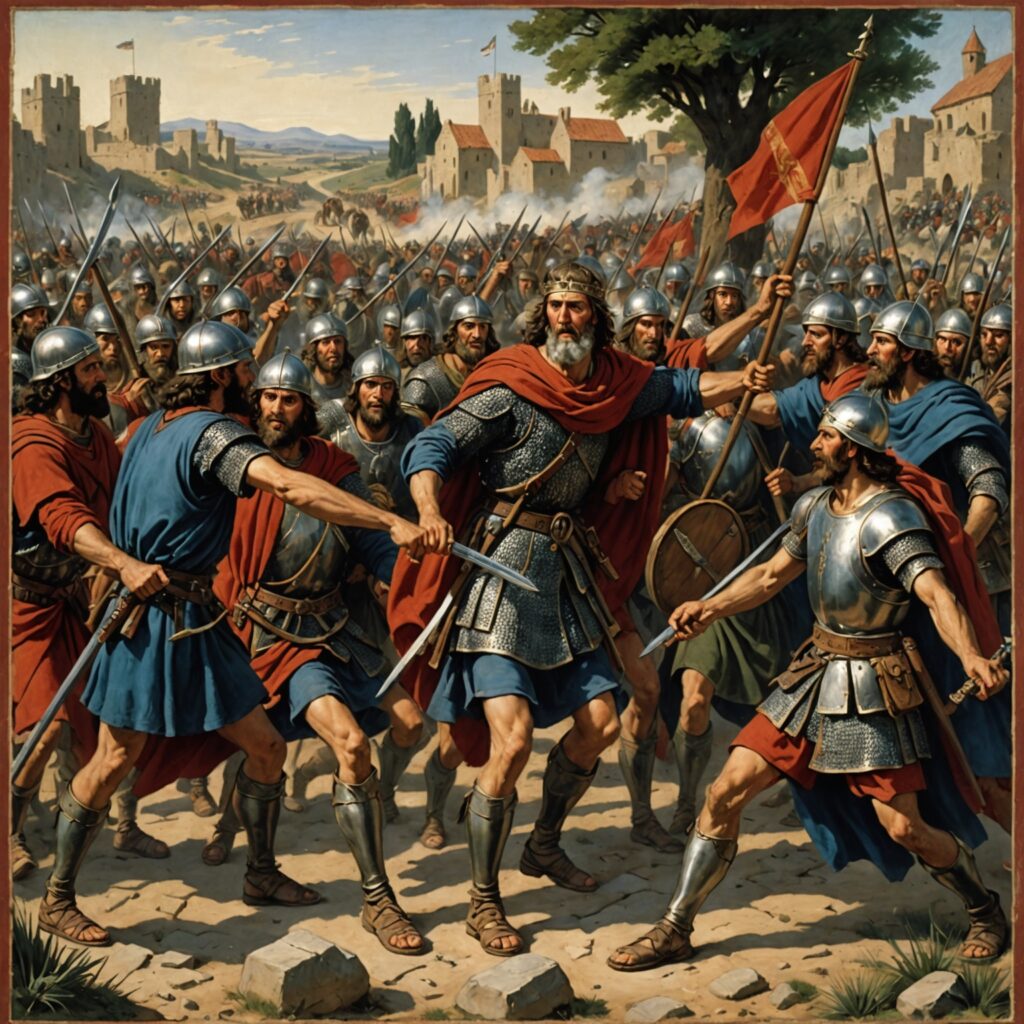 Batalha entre os exércitos de Davi e Saul