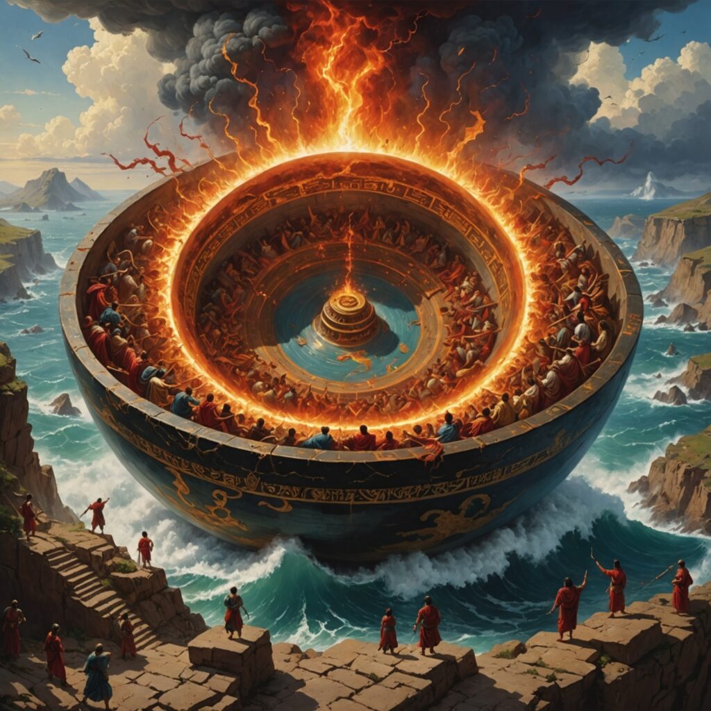 Imagem representativa das sete taças da ira de Deus