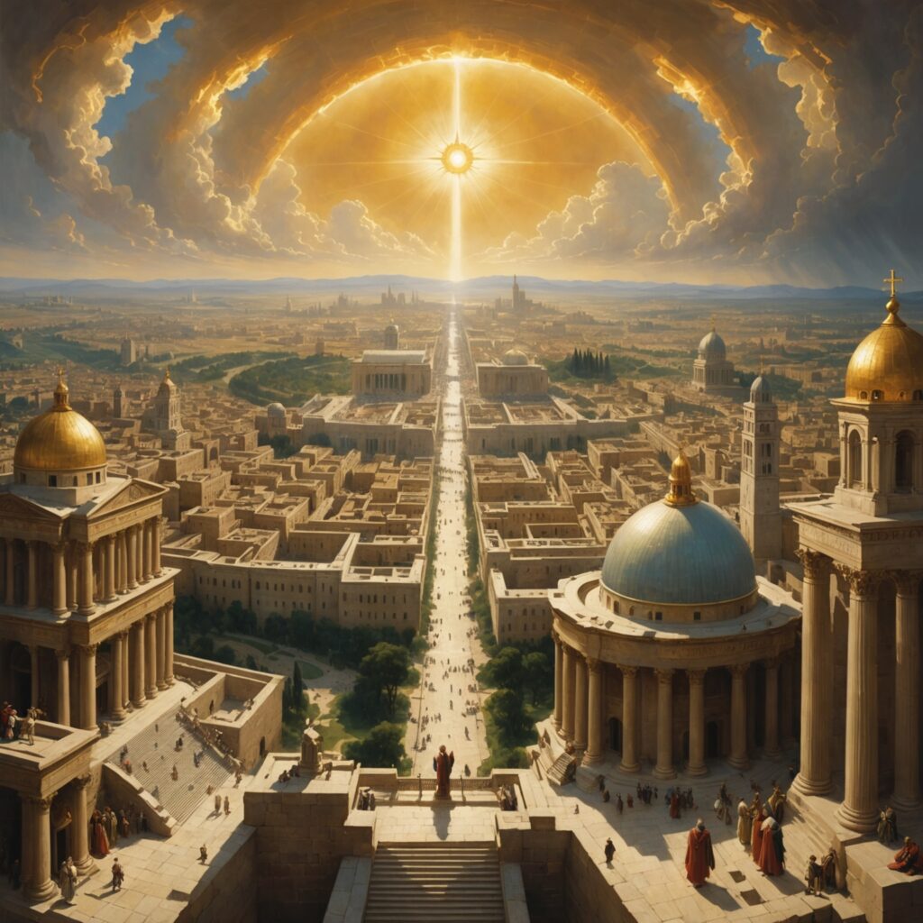 Visão da Nova Jerusalém - Cidade Santa descrita no livro do Apocalipse