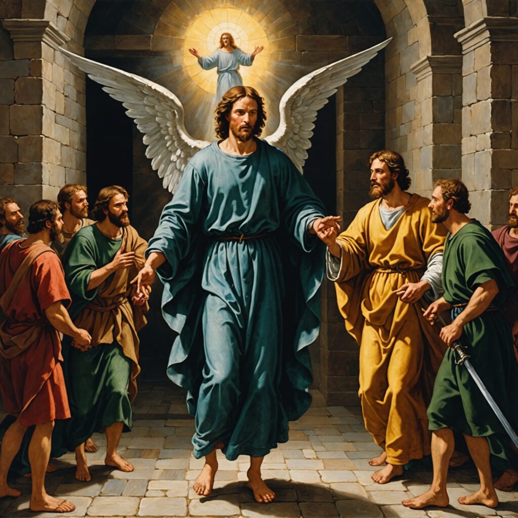 Libertação de Pedro por um anjo - Livro de Atos