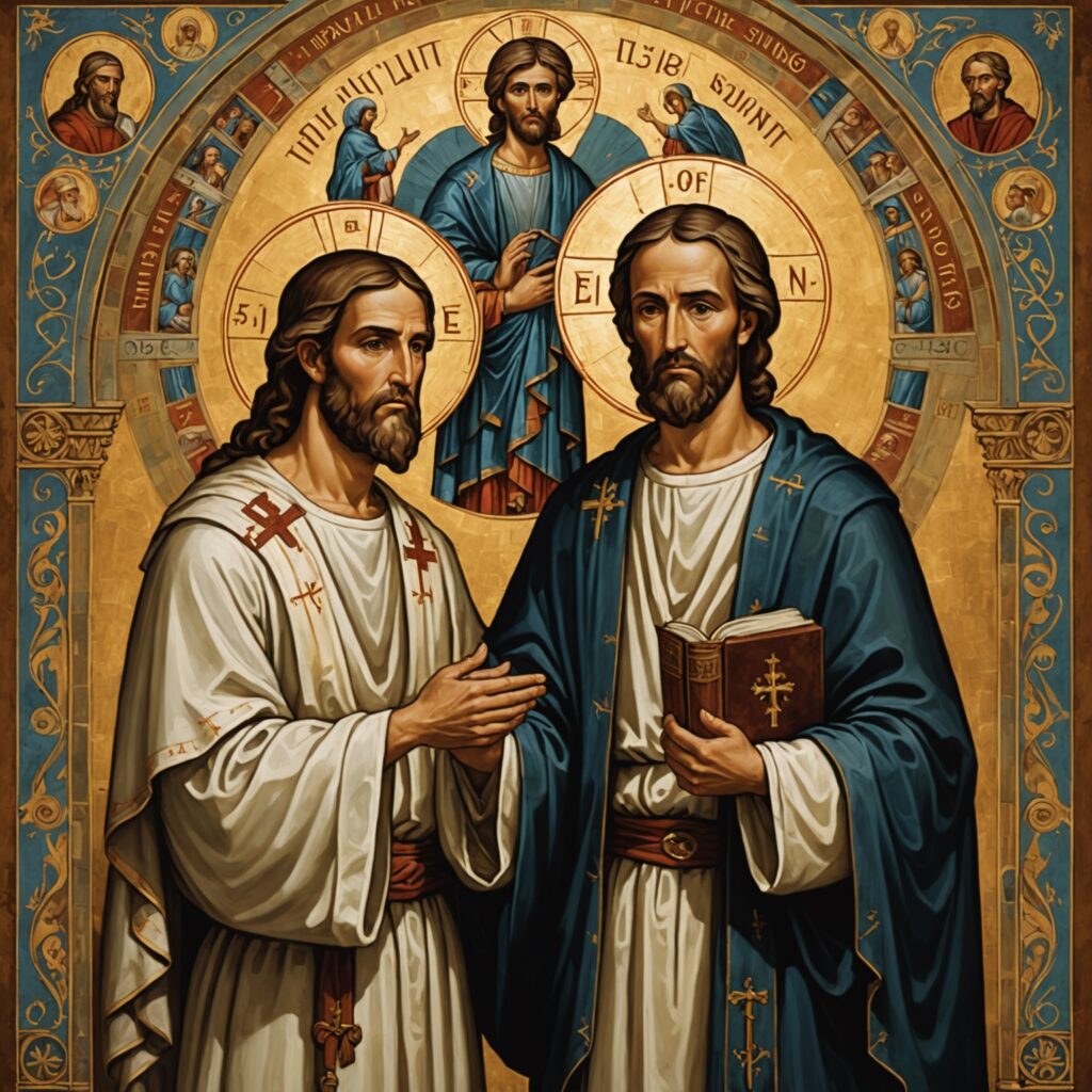 Paulo e Silas na prisão - Imagem ilustrativa da conversão do carcereiro