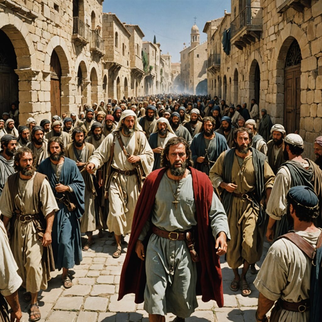 Imagem de Paulo a caminho de Jerusalém