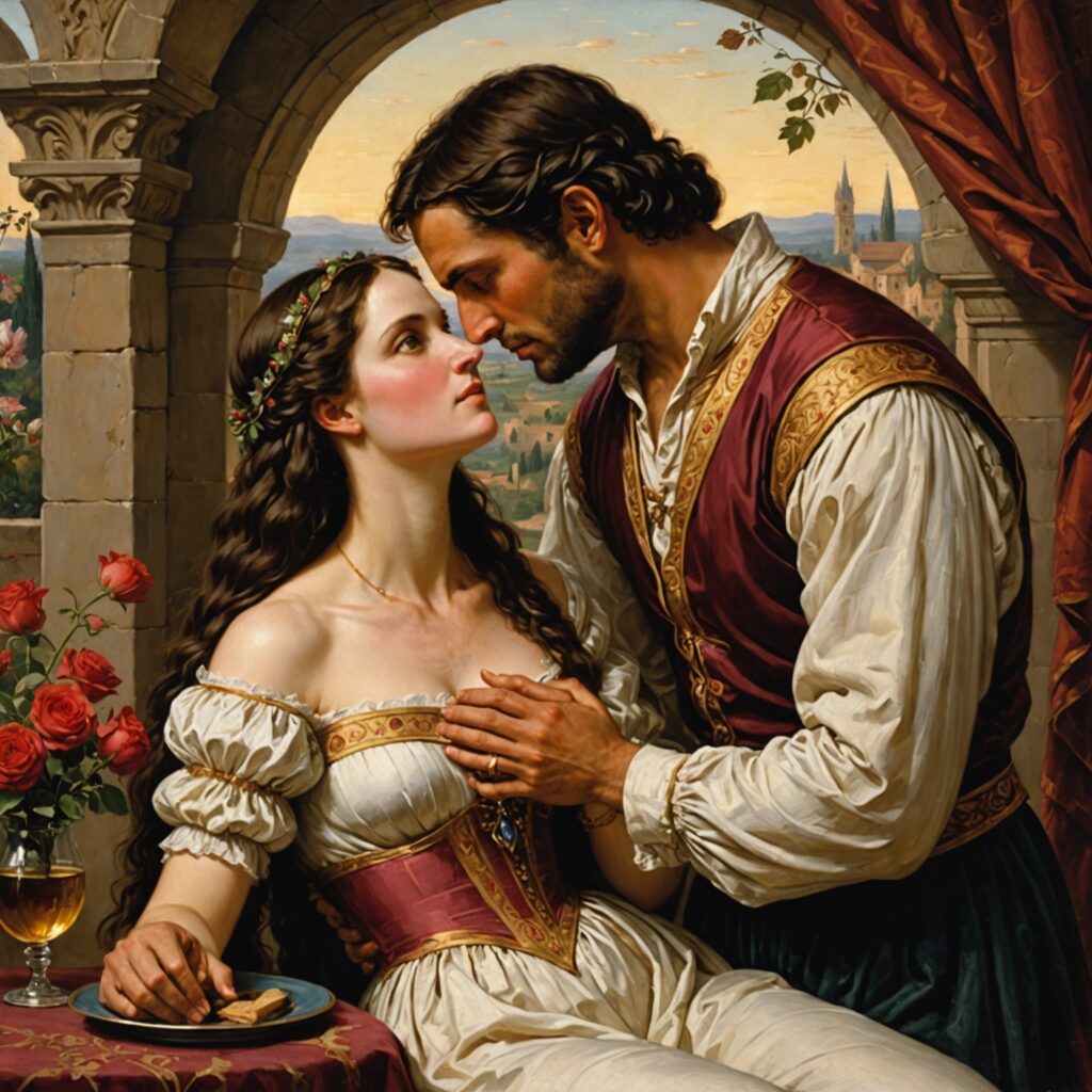 Ilustração romântica baseada no Cântico dos Cânticos de Salomão