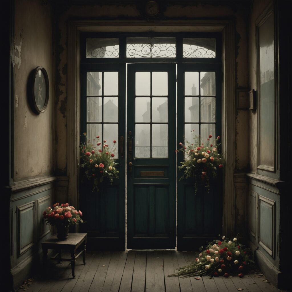 Poema de amor e busca: imagem simbólica evocando saudade e espera