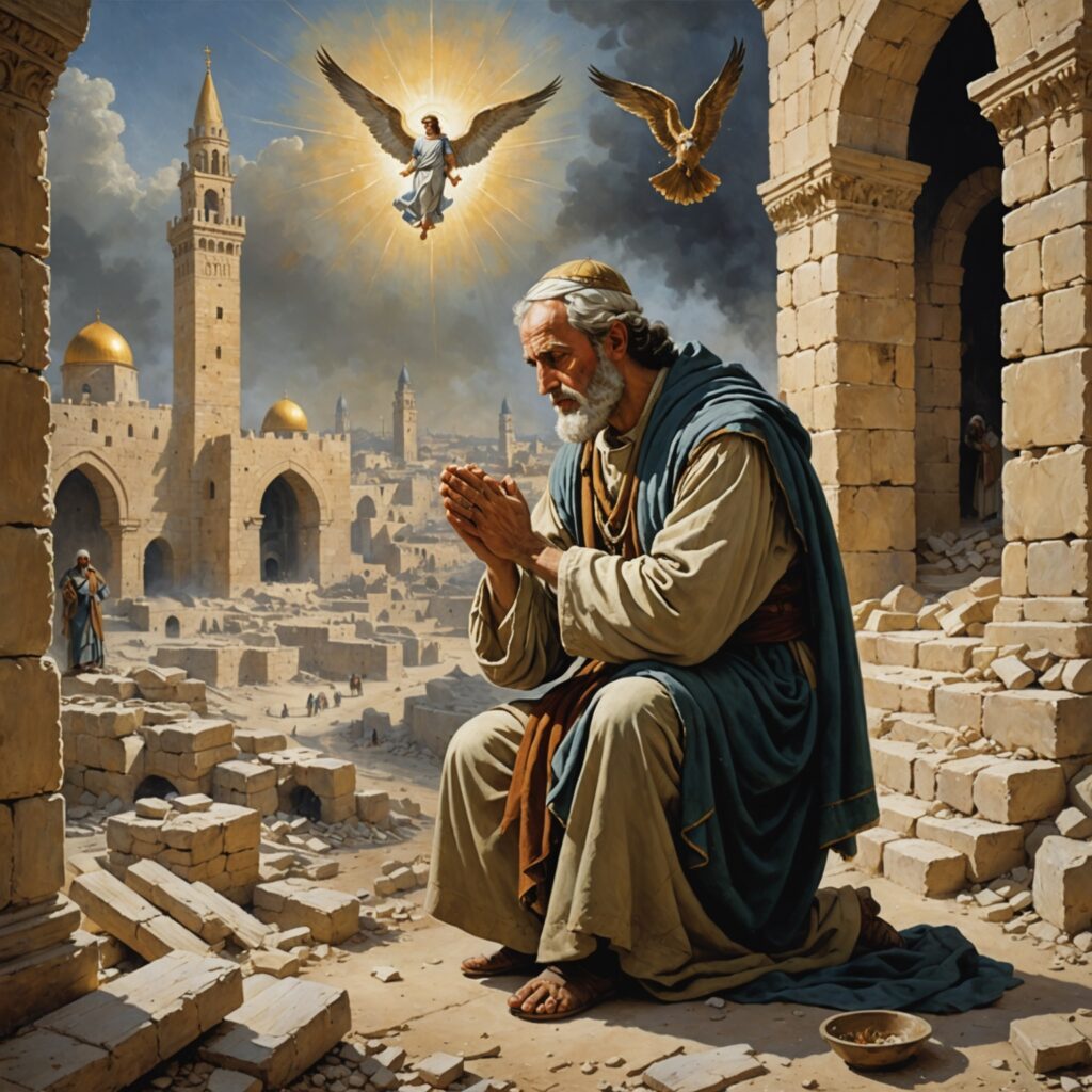 Imagem representativa da oração de Daniel e a profecia das setenta semanas