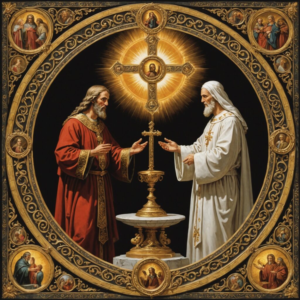 Representação visual das bênçãos e maldições segundo a Bíblia