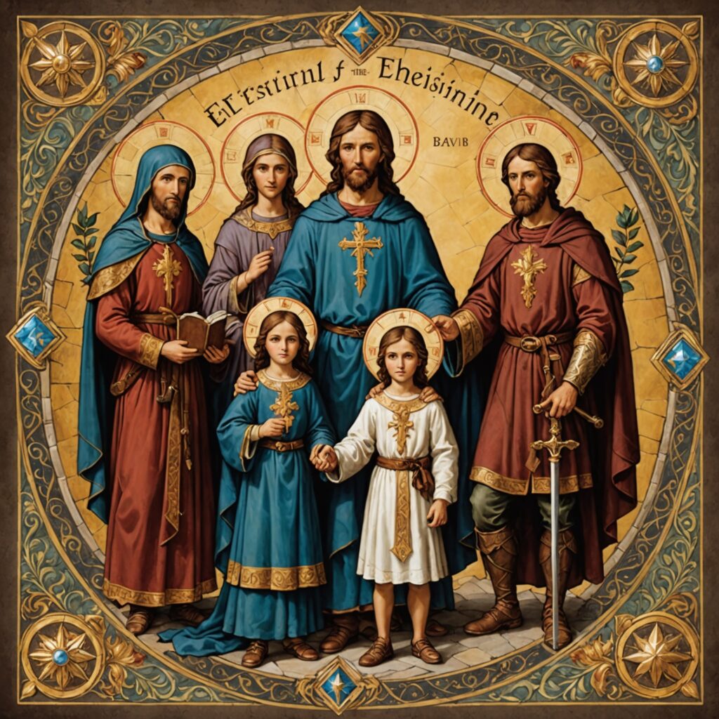 Imagem representativa das lições do Livro de Efésios sobre relacionamentos familiares, trabalho e armadura espiritual.