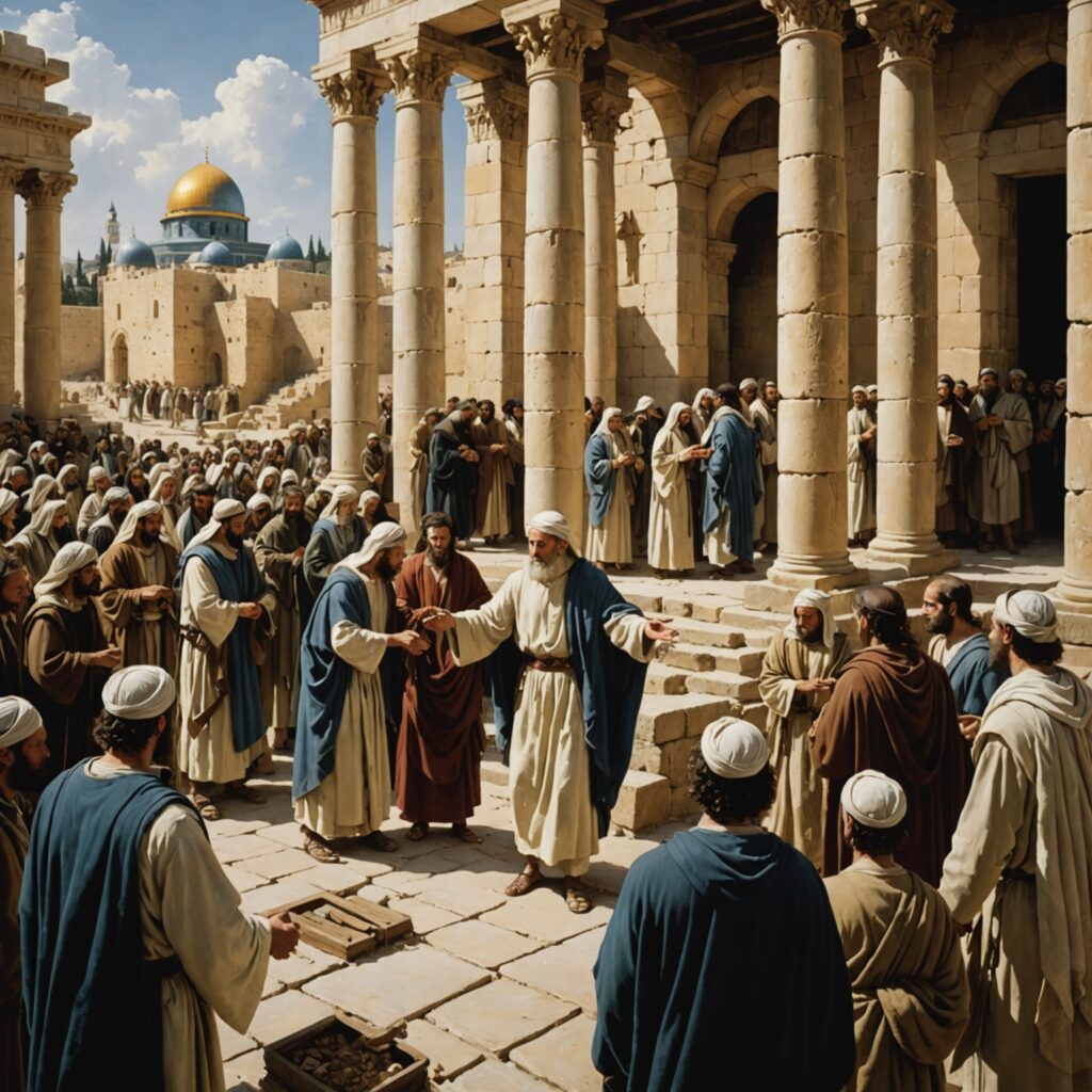 Reconstrução do altar e dos alicerces do templo